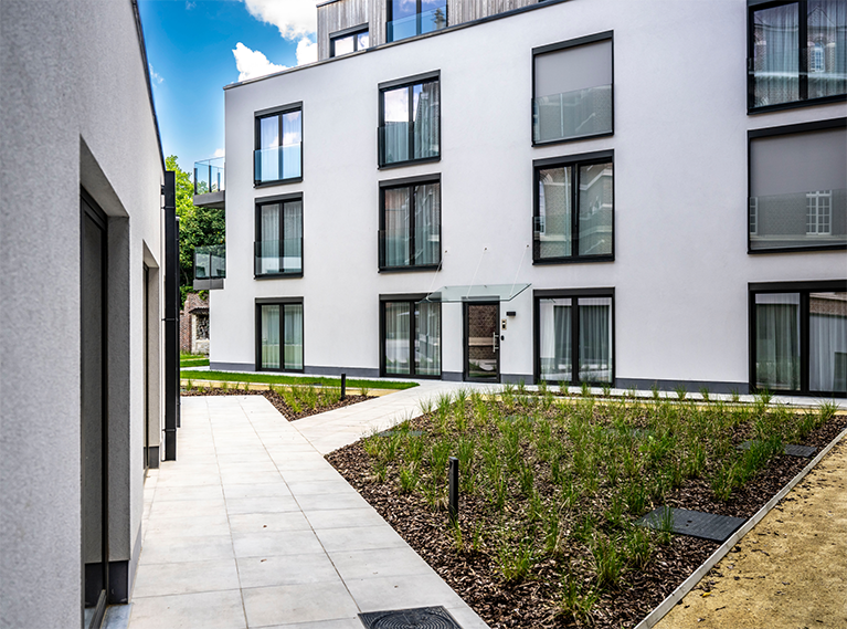 gevel laten schilderen van appartementsgebouw